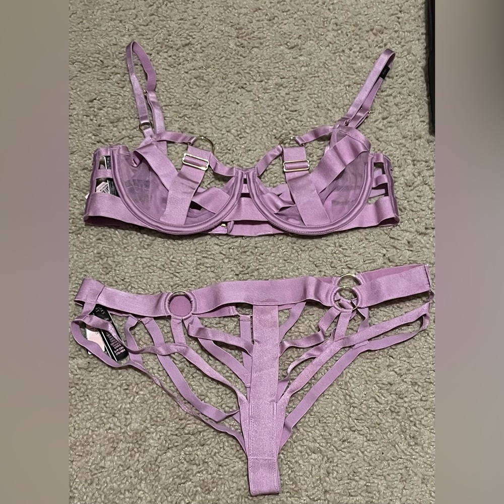 Victoria’s Secret Strappy Lilac Lingerie Set